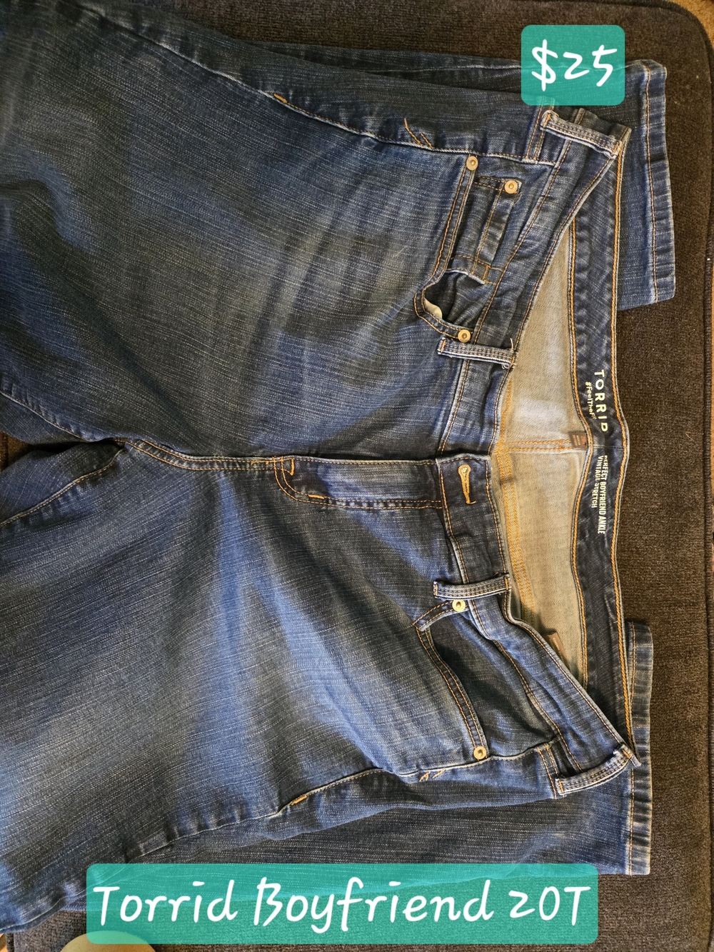 torrid Dark Blue Relaxed Fit Men's Jeans